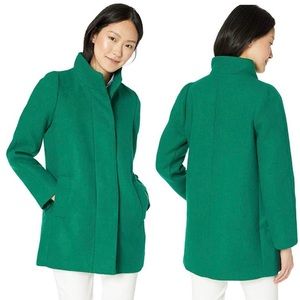 J. Crew Factory City Coat in Green/Emerald